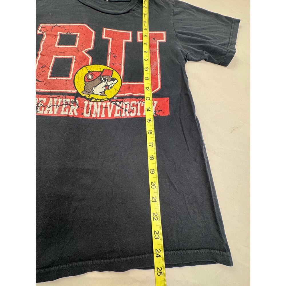 Buc-ees Beaver University Graphic T-Shirt Black BU Texas Mascot Mens medium - Picture 2 of 14
